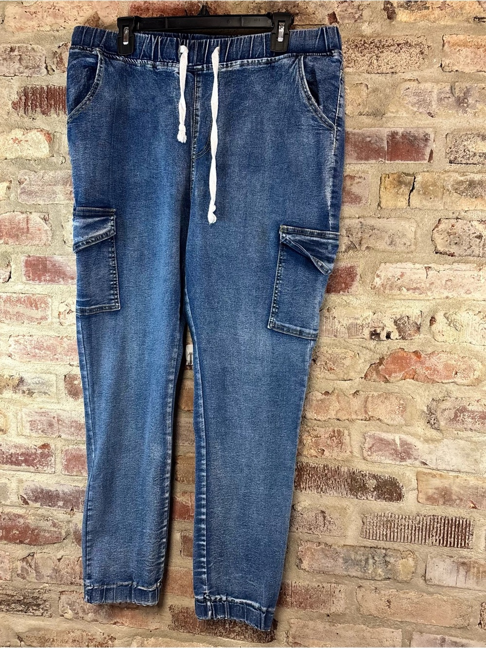 Blue jean cargo pants size 16